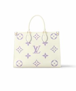 Louis Vuitton Onthego Mm Bag Latte And Bubble Tea 34Cm M23937