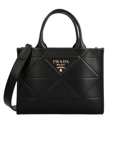 Prada Small Symbole Bag With Topstitching Caramel 28Cm 1Ba379 Ask F03Oe V Oco