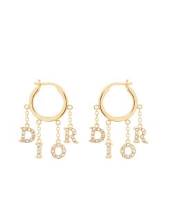 Dior Revolution Earrings Gold With Crystals E3230Womcyd03S E02