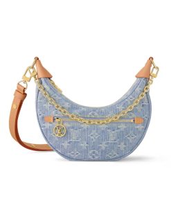Louis Vuitton Lv By The Pool Loop Monogram Sky Blue Denim 25Cm M24846