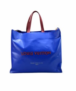 Louis Vuitton Shopper Tote Mm Blue 40Cm