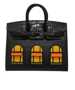 Hermes Birkin 20 Sac Faubourg Alligator Black Matte 20Cm