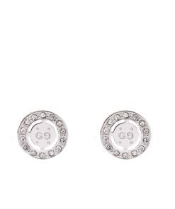 Gucci Diamond Icon Twirl Stud Earrings In Silver Tone