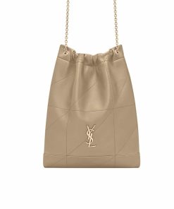 Saint Laurent Jamie 4.3 Pochon In Lambskin Light Musk 31Cm