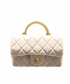 Chanel Wallet On Chain Lambskin And Resin With Gold Tone Metal White 20Cm Ap3767 B16284 10601