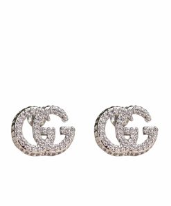 Gucci Gg Marmont Crystal Stud Earrings 814432 J3F42 8162