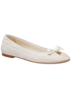 Dior Dioramour Ballet Flat White Kdb918Cqc S03W