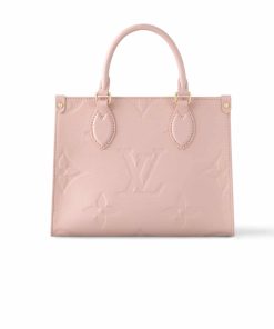 Louis Vuitton Onthego Pm Monogram Empreinte Pink Opale 25Cm M47135