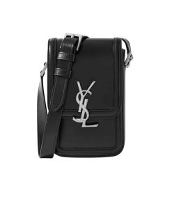 Saint Laurent Solferino Mini Bag In Smooth Leather Black 11Cm 7539630Sx0E1000