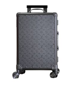 Louis Vuitton Horizon Rolling Trunk Suitcase Monogram Eclipse Coated Canvas Black 57Cm