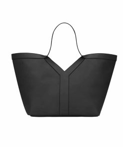Saint Laurent Y Tote In Leather Black 36Cm 817602Aaeb31000