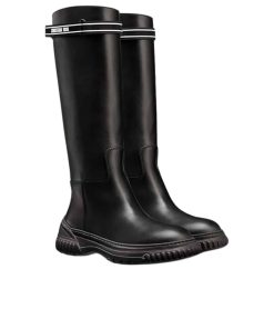 Dior D Racer Boot Calfskin Black Kdi781Vea S17X