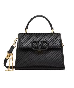 Valentino Garavani Small Vsling Handbag Black 20Cm Wb0F53Pfx