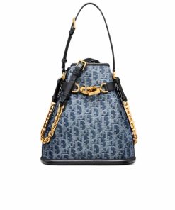 Dior Medium C'Est Dior Bag Blue Denim 24Cm M2271Udce M49E