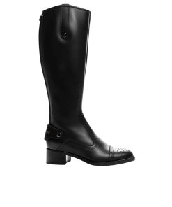 Dior D Folk Boot Calfskin Black