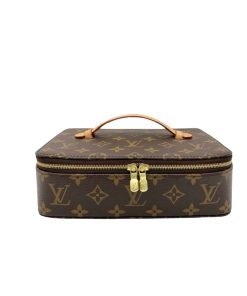 Louis Vuitton Lv Nice Jewelry Case Brown 23Cm