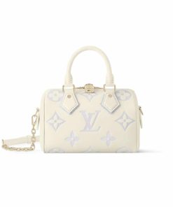 Louis Vuitton Speedy Bandoulière Bag 20 Latte And Bubble Tea 20Cm