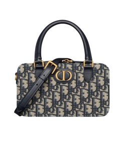 Dior My Dior Mini Doctor Bag Blue Oblique Jacquard 21Cm S2349Utzq M928