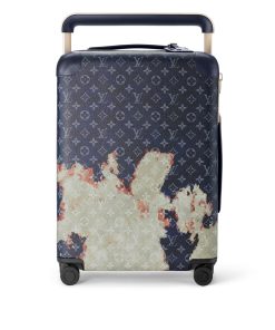 Louis Vuitton Horizon 55 Suitcase Monogram Bleach Coated Canvas Ink Blue 55Cm M10289