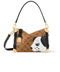 Louis Vuitton Side Trunk Mm Monogram Reverse Coated Canvas 23Cm M47202