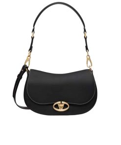 Valentino Garavani Ohval Shoulder Bag Black 28Cm 5W2B0N88Cvc 0No