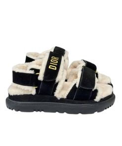 Dior Dioract Sandal Goat Suede Black