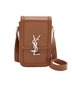 Saint Laurent Solferino Mini Bag In Smooth Leather Fox 11Cm 7539630Sx0E2536