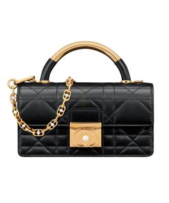 Dior Mini Dior Ange Bag Macrocannage Black 20Cm M4401Unmzm900 E03