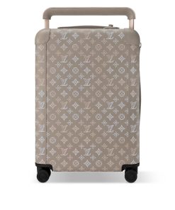 Louis Vuitton Horizon 55 Suitcase Mahina Perforated Calfskin Leather Gray 55Cm M10282