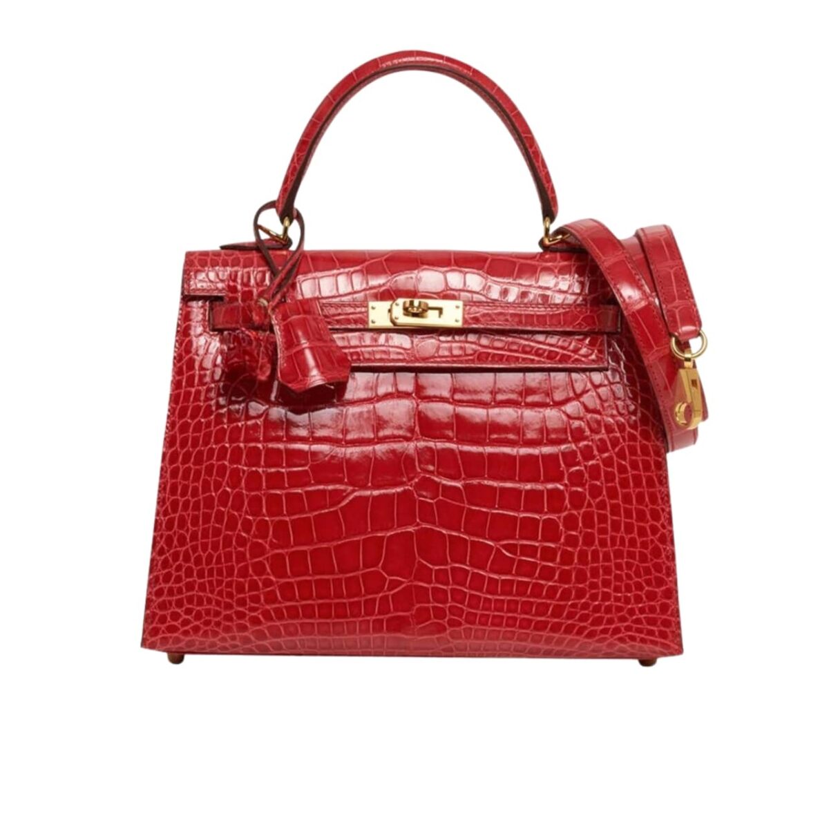 Hermes Kelly 25 Alligator Red 25Cm - Image 1
