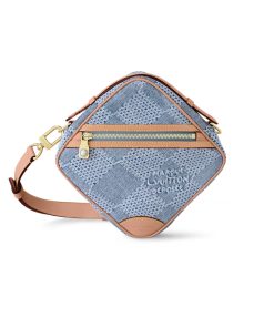 Louis Vuitton Chess Messenger Damier Denim Blue 20Cm N40706