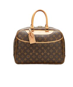 Louis Vuitton Monogram Deauville Boston Brown 28Cm M42228