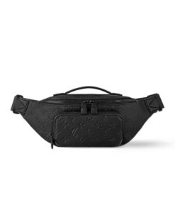 Louis Vuitton Rush Bumbag Monogram Shadow Calfskin Leather Black 31Cm M47058