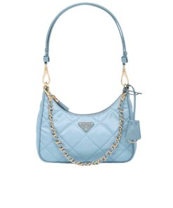 Prada Re Edition 1995 Chaîne Re Nylon Mini Bag Blue 22Cm 1Bc204 2Aos F0237 V Qoo