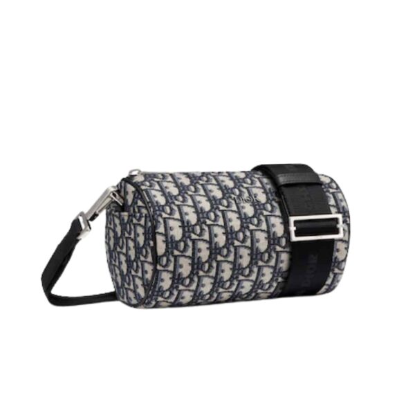 Dior Roller Messenger Dior Oblique Jacquard Beige Black 19Cm 1Ropo061Yky H26E
