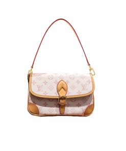 Louis Vuitton Diane Satchel Monogram Cream Beige 25Cm