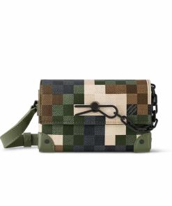 Louis Vuitton Steamer Wearable Wallet Damier Green 17Cm M83172