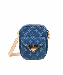 Louis Vuitton Fairfax Pochette Bag Denim Blue 17Cm M82948