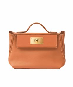 Hermes Kelly 24/24 Gold Hardware Evercolor Gold 21Cm