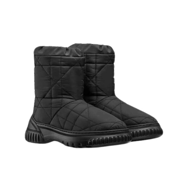 Dior Frost Ankle Boot Black Quilted Nylon Black