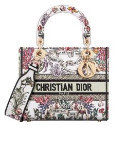 Dior Lady D Lite Bag Cabinet De La Mer Motif White 24Cm M0565Oeds M941