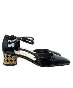 Dior Mary Jane Pumps With Metal Heel Black