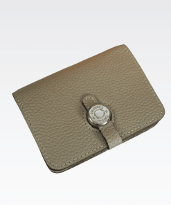 Hermes Dogon Duo Mini Wallet Beige