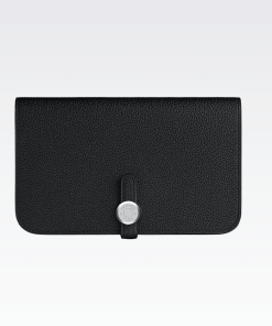 Hermes Dogon Duo Long Wallet Black