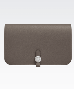Hermes Dogon Duo Long Wallet Dark Beige