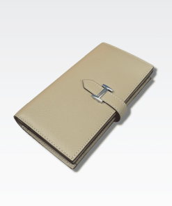 Hermes Bearn Wallet Epsom Beige
