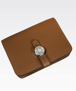 Hermes Dogon Duo Mini Wallet Brown