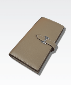 Hermes Bearn Wallet Epsom Dark Beige