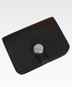 Hermes Dogon Duo Mini Wallet Black