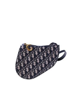 Dior Saddle Triple Zip Crossbody Pouch Oblique Canvas 19Cm